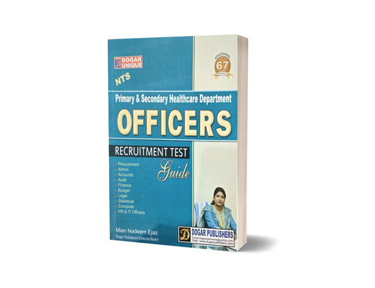 Primary &amp; Secondary Healthcare Department Officers Recruitment Test Guide By Mian Nadeem Ejaz &#8211; Dogar Publishers-Books-Maktaba Sultan e Alamgir