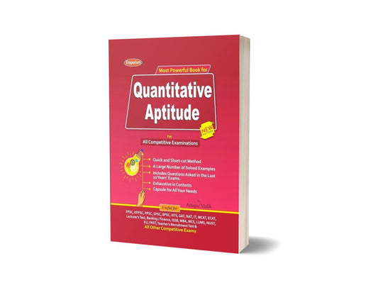 Quantitative Aptitude For All Competitive MCQS Examinations By Emporium publisher-Books-Maktaba Sultan e Alamgir