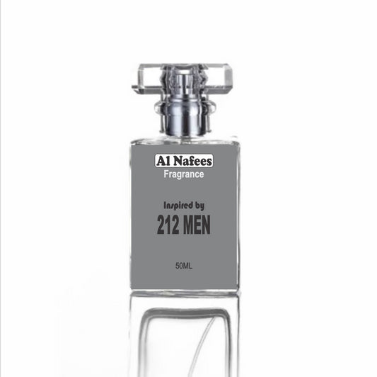 Inspired by 212 Men Eau de Perfum 50ml – Luxury Men’s Perfume-Perfume-Maktaba Sultan e Alamgir