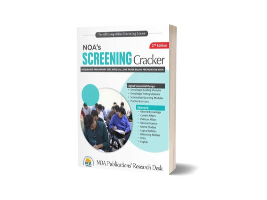 Screening Cracker MCQs Based Preliminary Test By National Officer Academy-Books-Maktaba Sultan e Alamgir