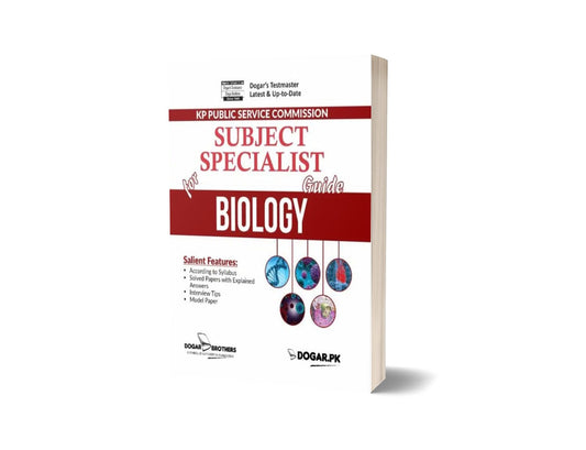 Subject Specialist Biology Guide For KPPSC By Dogar Brothers-Books-Maktaba Sultan e Alamgir