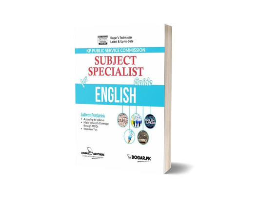Subject Specialist English Guide For KPPSC By Dogar Brothers-Books-Maktaba Sultan e Alamgir