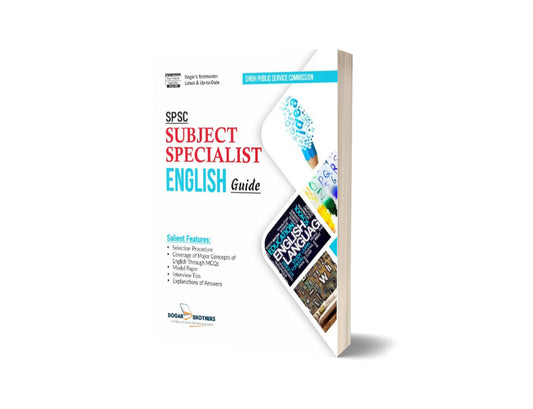 Subject Specialist English Guide For SPSC &#8211; Dogar Brother-Books-Maktaba Sultan e Alamgir
