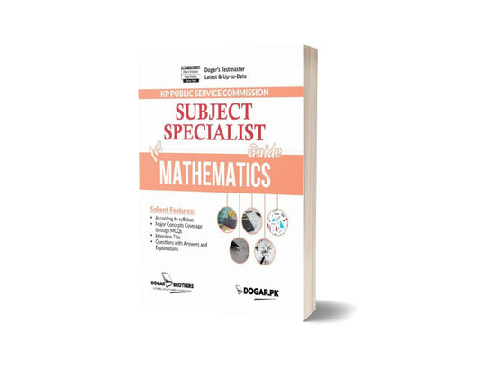 Subject Specialist Mathematics Guide For KPPSC &#8211; Dogar Brother-Books-Maktaba Sultan e Alamgir