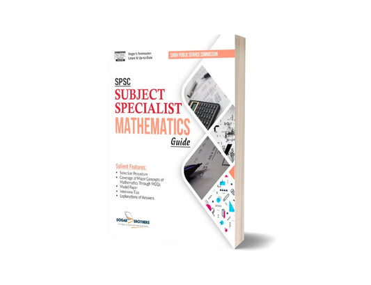 Subject Specialist Mathematics Guide For SPSC &#8211; Dogar Brother-Books-Maktaba Sultan e Alamgir