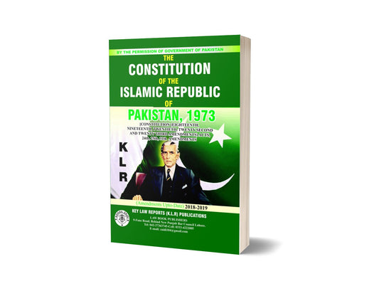 THE CONSTITUTION OF THE ISLAMIC REPUBLIC OF PAKISTAN, 1973 For Law Book BY M.A ZAFAR &amp; MUHAMMAD KAZAM KHAN &#8211; Mansoor Book House-Books-Maktaba Sultan e Alamgir