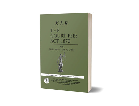 THE COURT FEE ACT, 1870 For Law Book BY SYED AFZAL WASTI – Mansoor Book House-Books-Maktaba Sultan e Alamgir