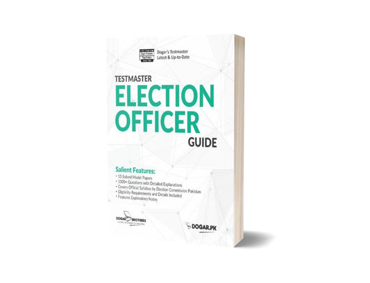 Testmaster Election Officer Guide &#8211; Dogar Brother-Books-Maktaba Sultan e Alamgir