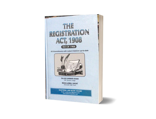 The registration act 1908 By Sajad Anwar Khan-Books-Maktaba Sultan e Alamgir