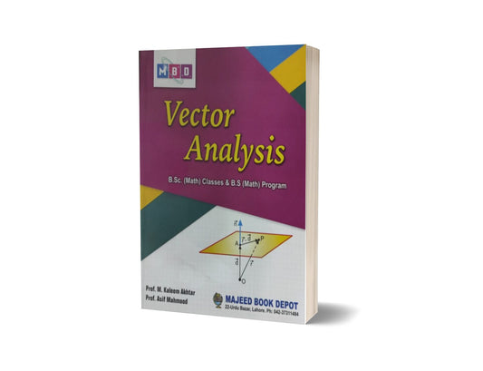 Vector Analysis B.Sc Math By Prof. Muhammad Kaleem Akhtar-Books-Maktaba Sultan e Alamgir
