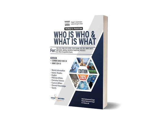 Who is Who &#038; What is What By Dogar Brothers-Books-Maktaba Sultan e Alamgir