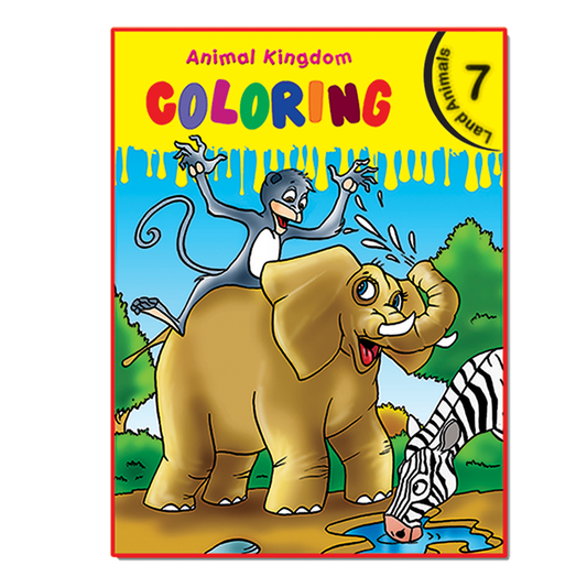 Animal Kingdom Coloring (Land Animals 7)-Books-Maktaba Sultan e Alamgir