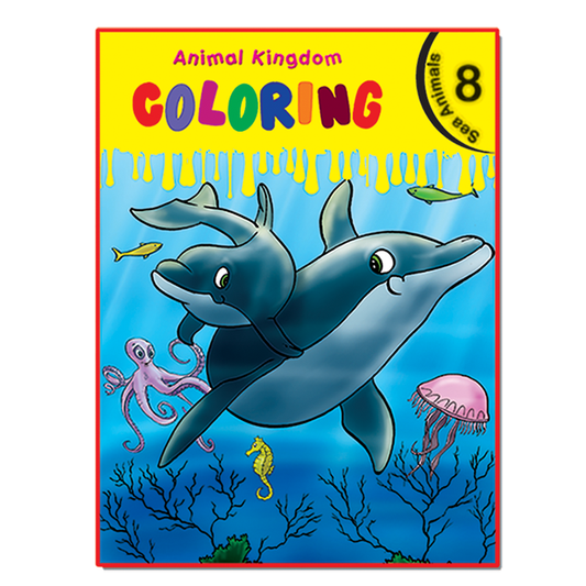 Animal Kingdom Coloring (Sea Animals 8)-Books-Maktaba Sultan e Alamgir
