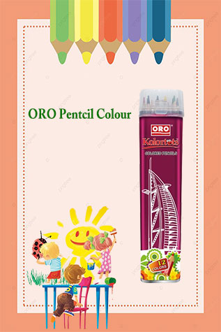 ORO Kolortots 12 Pencil Color Jar-Books-Maktaba Sultan e Alamgir