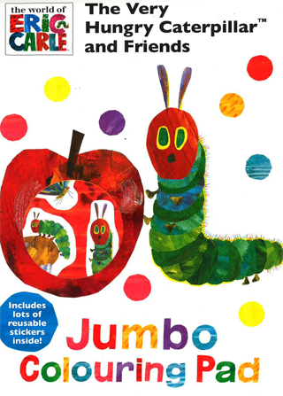 Jumbo Colouring Pad: The Very Hungry Caterpillar And Friends-Books-Maktaba Sultan e Alamgir