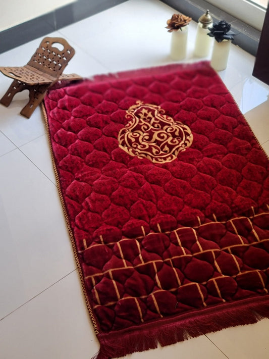 Nafees Quran Set , Transparent Bridal Velvet Red Quran Set , ittar , Tasbeeh , velvet Rahal , Counter Tasbeeh , Book Mark , Matching Janamz