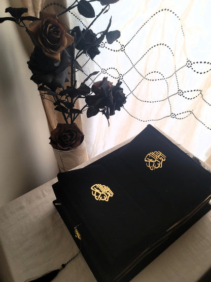Velvet Bridal Quran Set (Ittar , Tasbeeh , Velvet Quran , Velvet Rahal Box