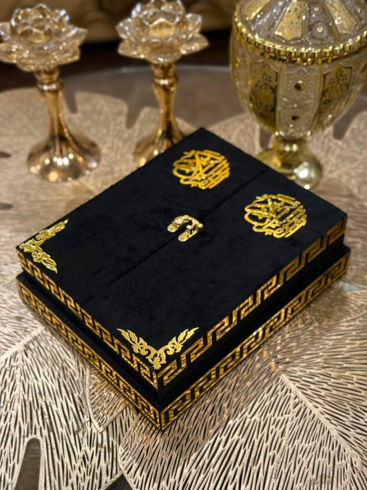Al Nafees Velvet Standing Quran Set