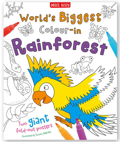 World's Biggest Colour-in: Rainforest-Books-Maktaba Sultan e Alamgir